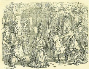 Old print of Mummers