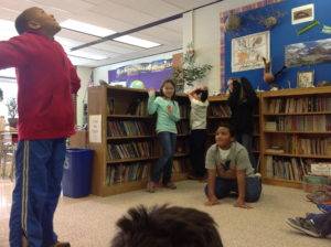 Fourth grade students learn about science through the arts