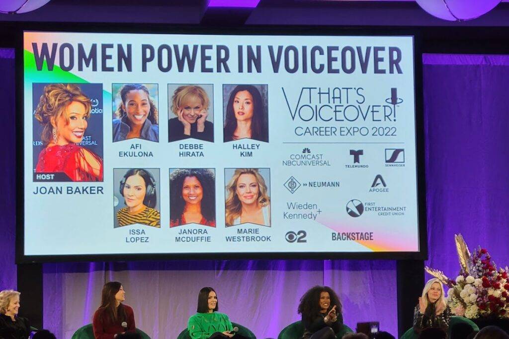 Women Power in Voiceover at That's Voiceover with host Joan Baker and panelists